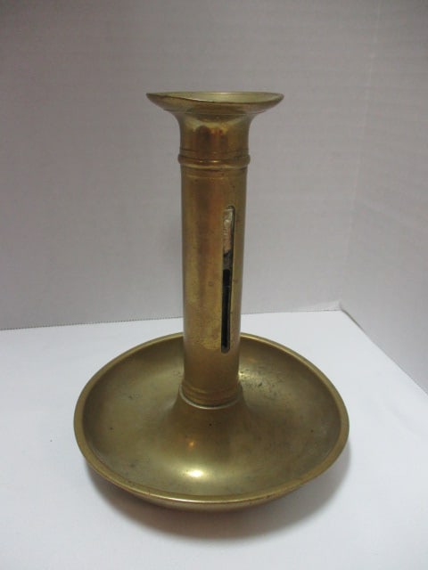 Brass Vase, Candle Holder, Tray, Letter Opener with Sheath, Bells, Slipper Ashtray and - 3