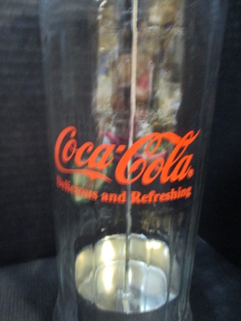 Coca-Cola Glass Straw Dispenser and 1992 "Ask at the Soda Fountain" Adaptation Serving Tray - 5
