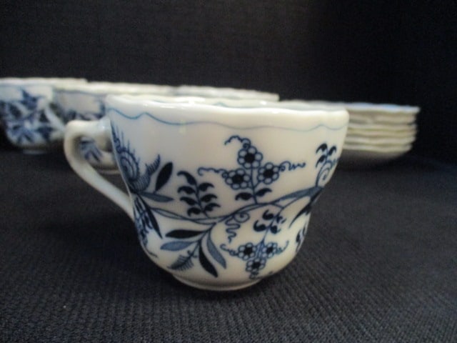 Blue Danube Cups and Saucers - 8