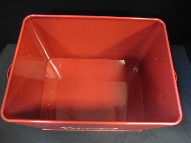 Red Metal "Bread" Box - 3