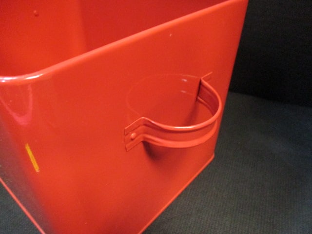 Red Metal "Bread" Box - 4