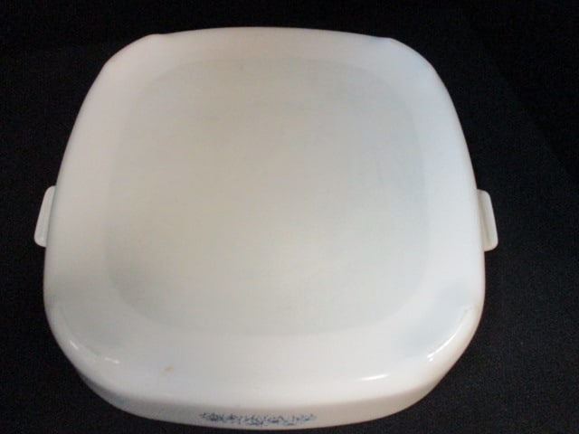Vintage Corning Ware "Blue Daisy" Microwave Browning Dish with Lid - 5