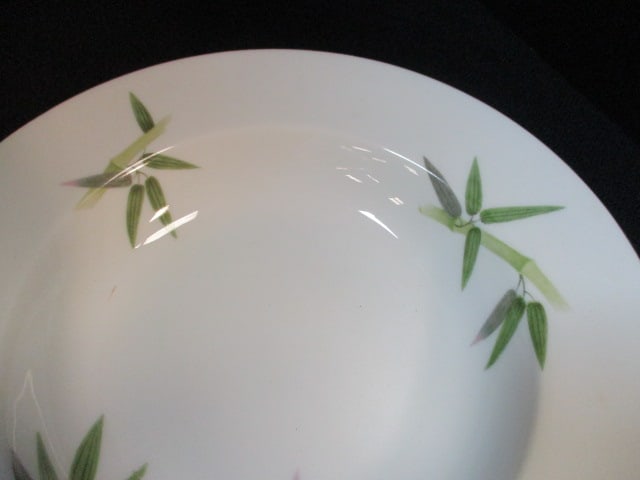 Four Narumi China "Bamboo" Design Flat Rim Bowls - 3