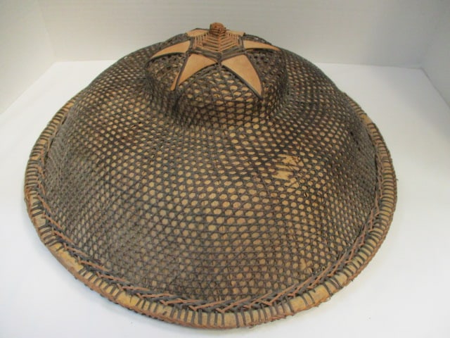 Vintage Asian Rice Paddy/Field Hat: some loose weaving spots