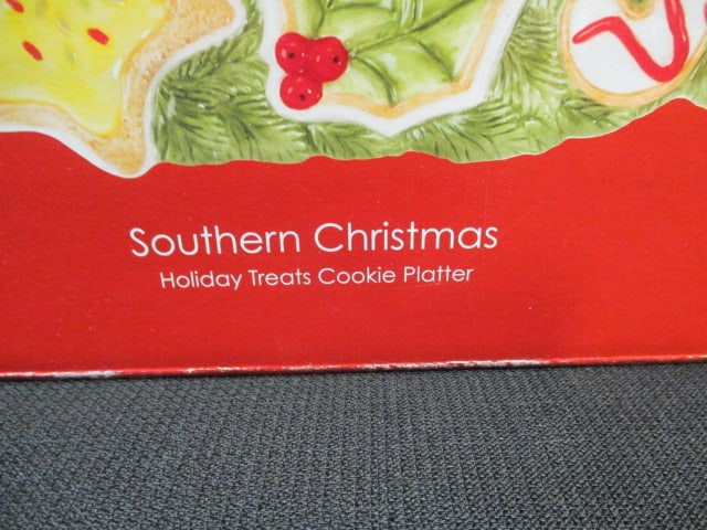 Fitz & Floyd "Southern Christmas" Holiday Treats Cookie Platter in Original Box - 3