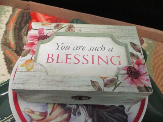 Tree Shape Giving Plate, Blessing Musical Jewelry Box, Schmid Musical Angel Figurine and - 4