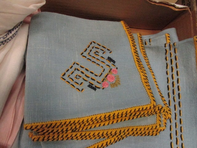 Grouping of Vintage Table Linens and Handkerchiefs - 2