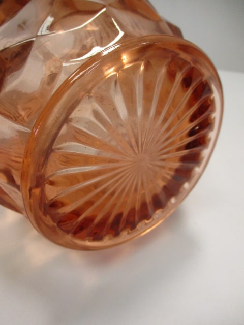 Midcentury Peach Cubist Pitcher - 4