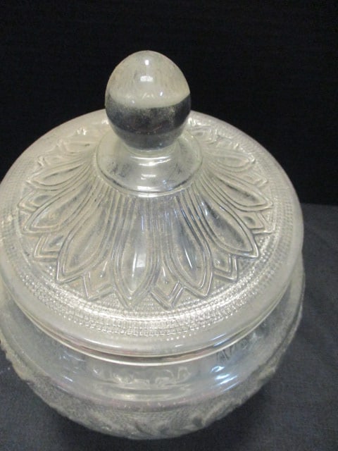 Vintage Anchor Hocking Sandwich Glass Cookie/Biscuit Jar - 3