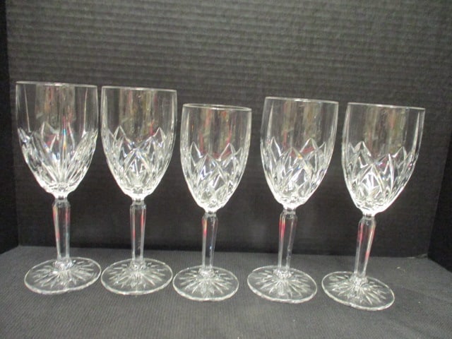 Marquis by Waterford Crystal Stemware: (4)8 1/2"h, (1)8"h