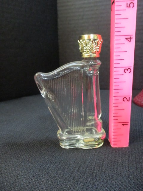 Small Colored Glass Bottles, Avon Perfume Bottle Bells and Turtles and Clear Glass - 6