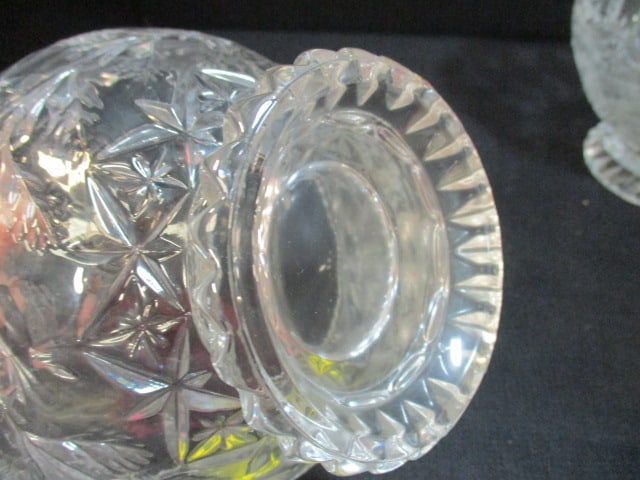 Two Footed Crystal Centerpiece Bowls - 3