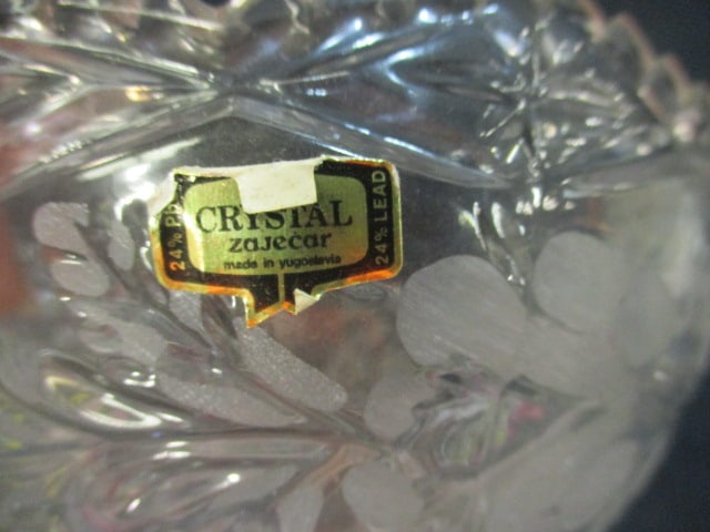 Two Footed Crystal Centerpiece Bowls - 5