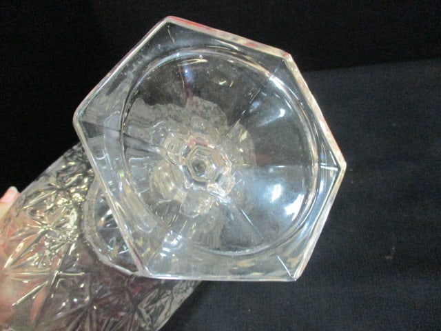 Crystal Footed Pedestal Centerpiece/Fruit Bowl and Round Bowl - 10