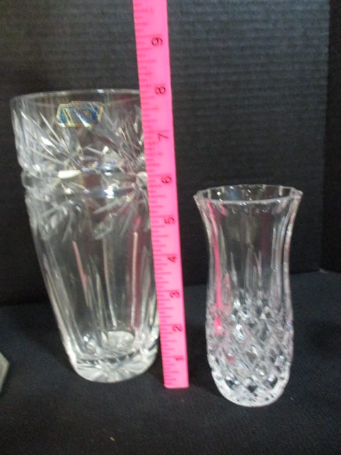 Crystal Vases and Hurricane Candle Holder - 3