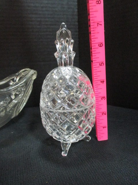 Crystal Centerpiece Bowls and Pineapple Candy Dish - 2