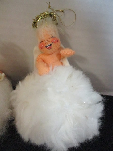 Four Vintage 1950's Annalee Felted Angel Dolls/Ornaments - 2