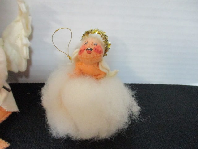Four Vintage 1950's Annalee Felted Angel Dolls/Ornaments - 4
