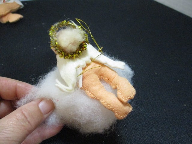 Four Vintage 1950's Annalee Felted Angel Dolls/Ornaments - 5