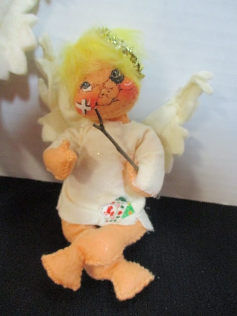 Four Vintage 1950's Annalee Felted Angel Dolls/Ornaments - 6