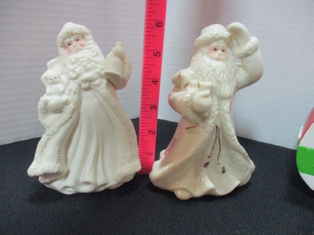 Santa Claus Figures, Wreath Night Light, Two Spode Christmas Tree Ashtrays, - 15