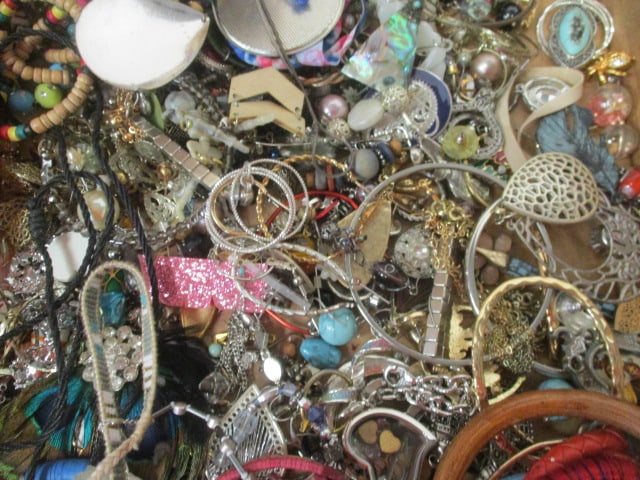 Large Grouping of Fashion Earrings Necklaces and Bracelets - 5