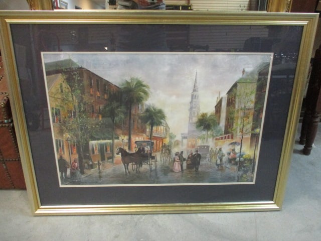 Framed and Matted Charles Ray Smith "Somewhere in Time-Charleston, SC" Print (1 of 6)