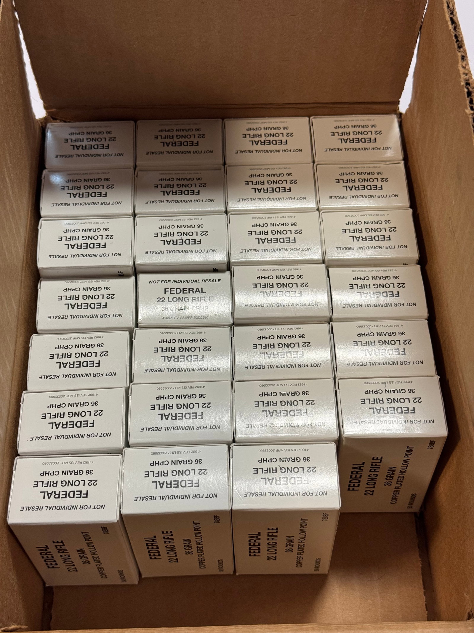 NIB 1350rds. of .22 LR Federal “Black Pack” 36gr. Copper-Plated Ammunition - 3