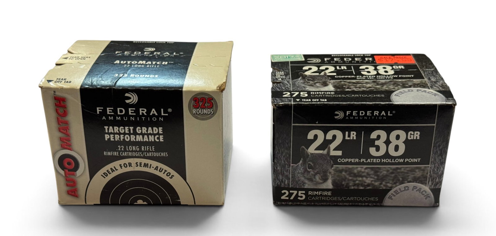 NIB 600rds. of .22 LR 40gr. Solid & 36gr. CPHP Federal Ammunition: See Photo(s)