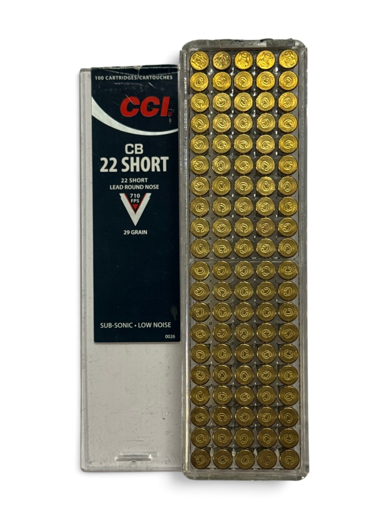 NIB 100rds. of CB .22 SHORT 29gr. LRN CCI Ammunition (1 of 3)