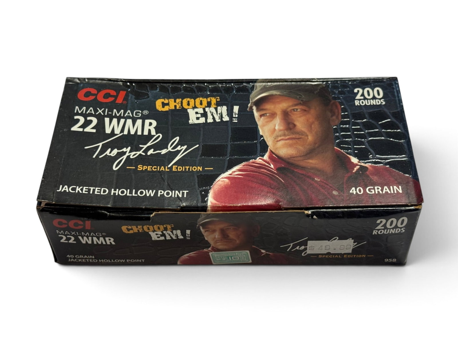 NIB 200rds. of .22 WMR 40gr. JHP CCI Maxi-Mag Troy Landry Special Ed. Ammo: See Photo(s)