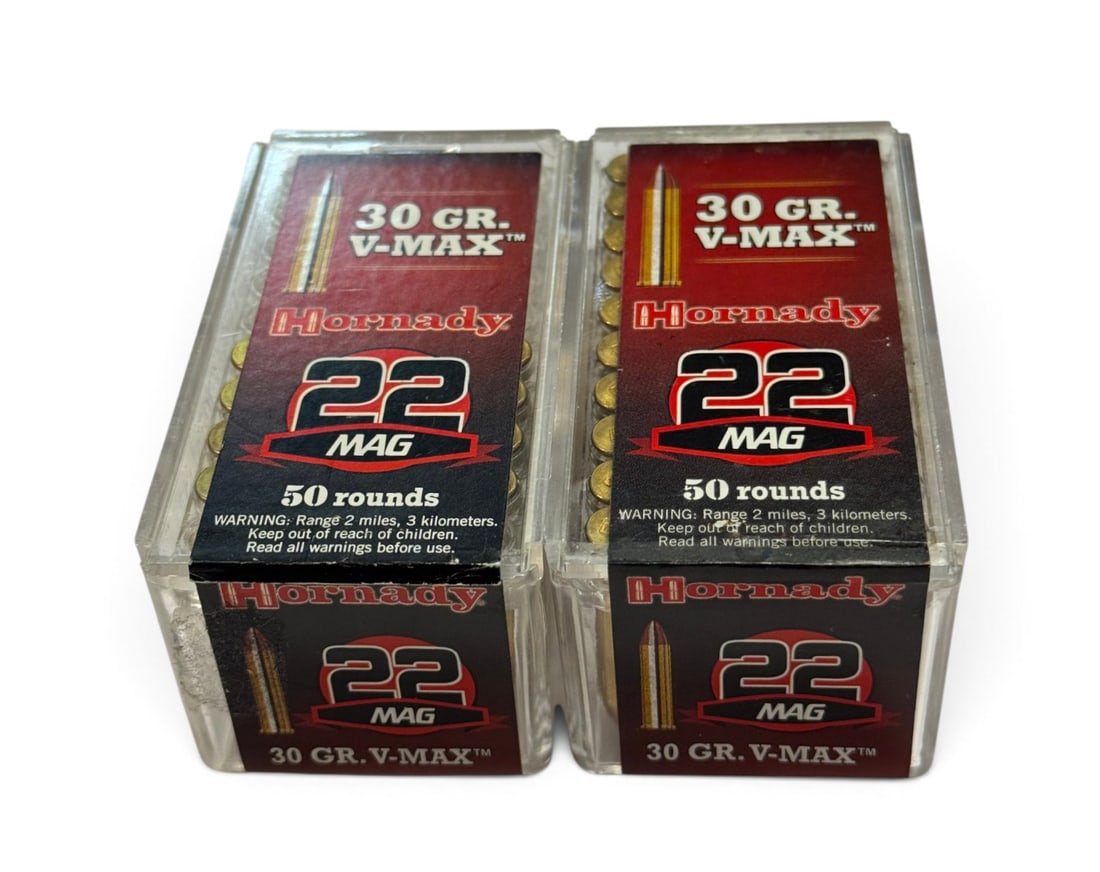 NIB 71rds. of .22 WMR 30gr. V-MAX Hornady Ammunition: See Photo(s)