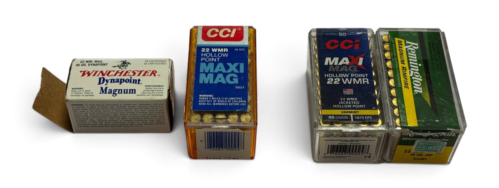 NIB Approx. 170rds. of .22 WMR Various Factory Ammunition: See Photo(s)