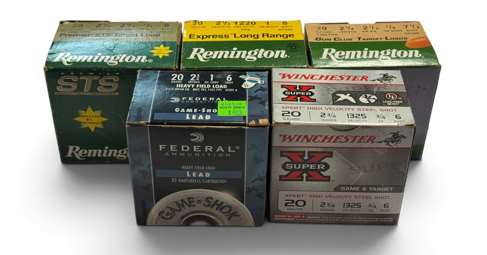 NIB 109rds. of 20 GA. Various Factory Shotgun Ammunition: See Photo(s)