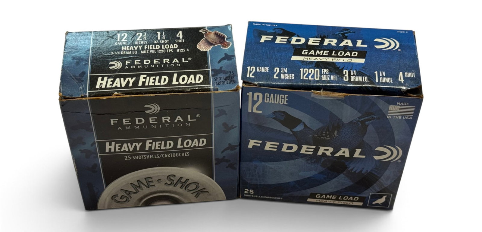 NIB 46rds. of 12 GA. 2-3/4” 4-Shot Heavy Field Load Federal Shotgun Ammunition: See Photo(s)