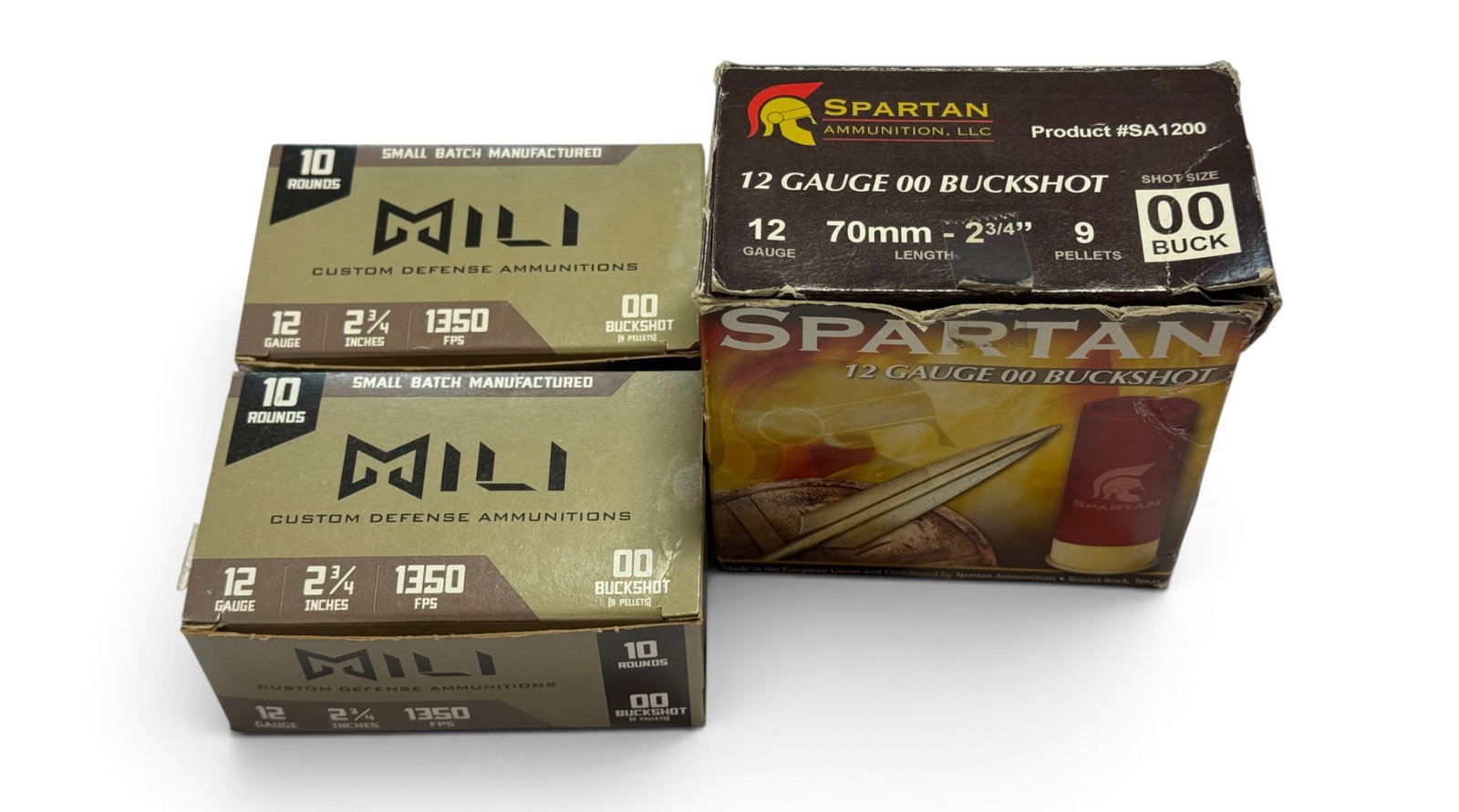 NIB 33rds. of 12 GA. 2-3/4” 00 Buckshot Shotgun Ammunition: See Photo(s)