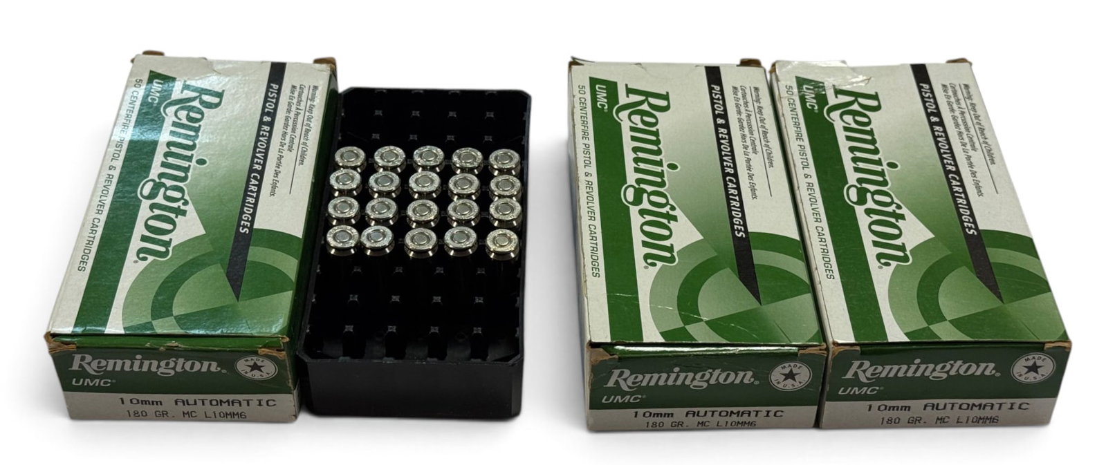 NIB 120rds. of 10mm AUTO 180gr. MC Remington UMC Ammunition: See Photo(s)