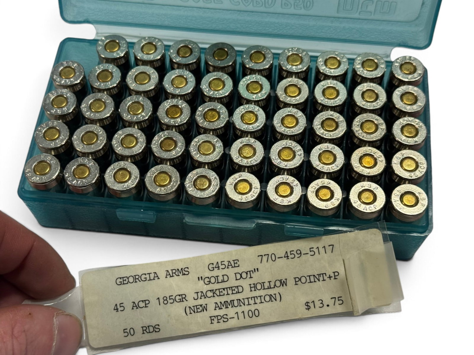 49rds. of .45 AUTO +P 185gr. “Gold Dot” JHP Georgia Arms New Ammunition - 2