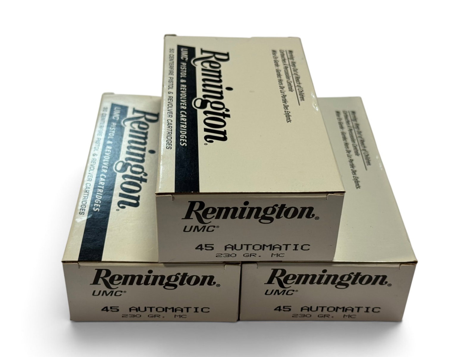 NIB 150rds. of .45 AUTO 230gr. MC Remington UMC Ammunition: See Photo(s)