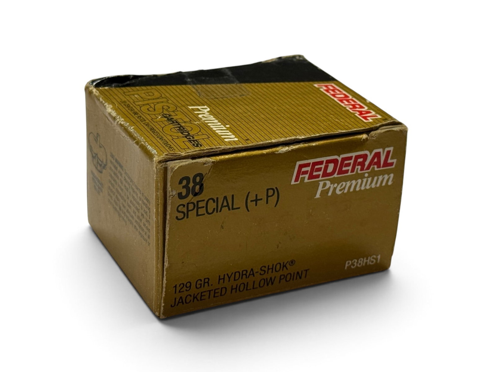 NIB 20rds. of .38 SPECIAL (+P) 129gr. Hydra-Shok JHP Federal Ammunition : See Photo(s)