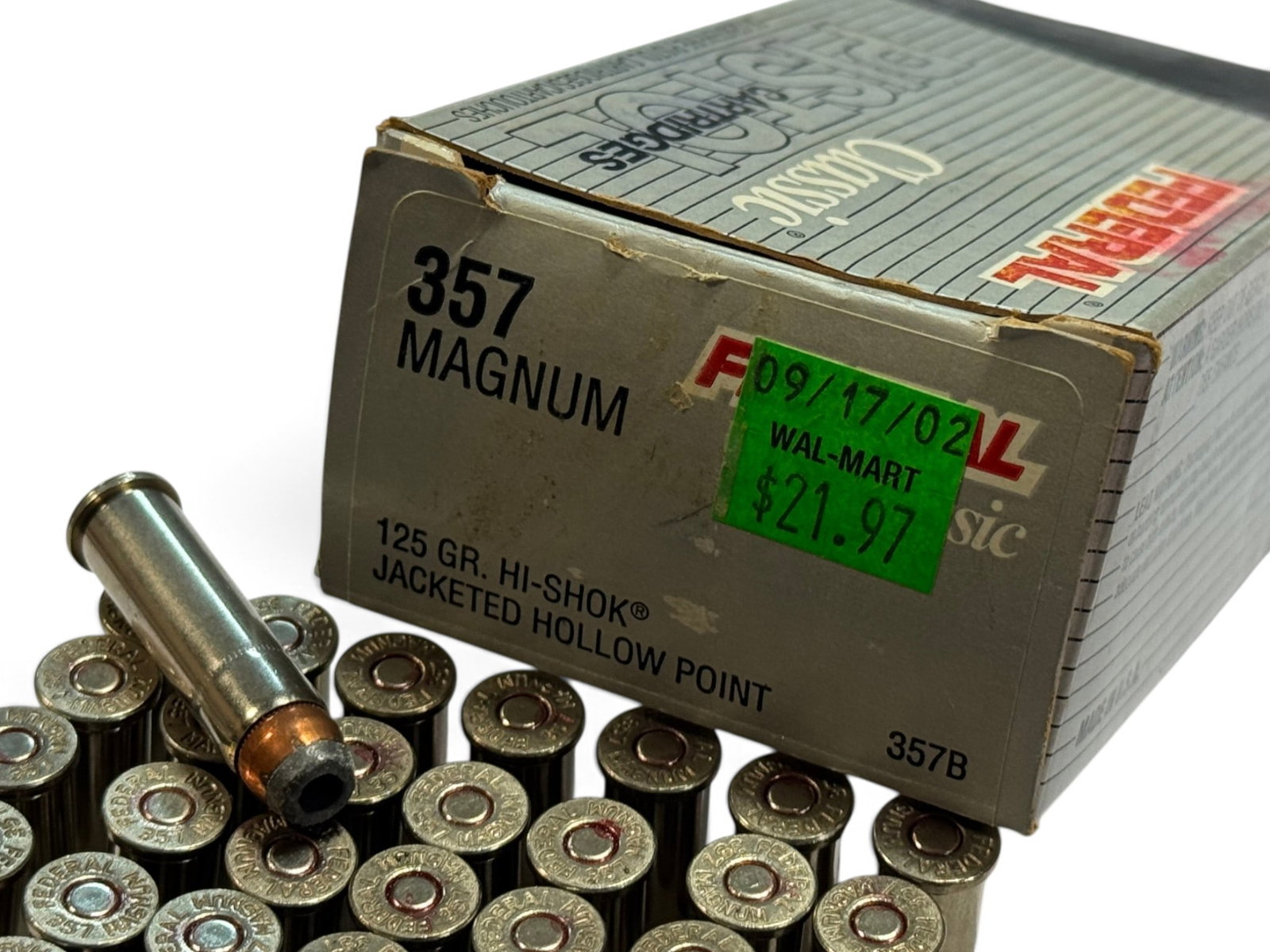NIB 38rds. of .357 MAGNUM 125gr. HI-SHOK JHP Personal Defense Ammunition - 2