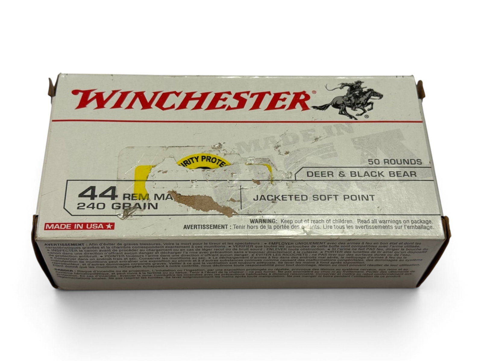 NIB 50rds. of .44 REM. MAG. 240gr. JSP Winchester Ammunition: See Photo(s)