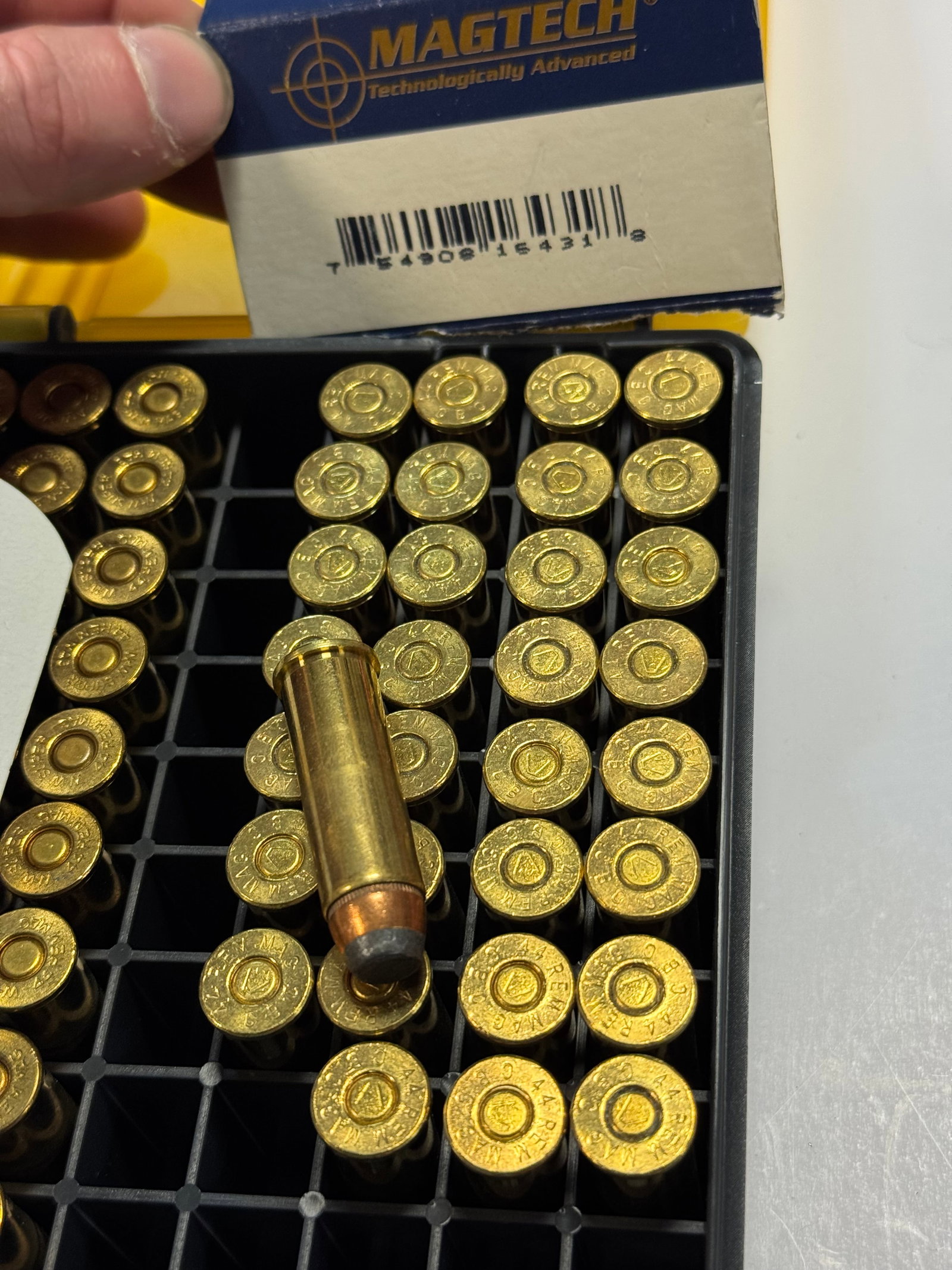 82rds. of .44 REM. MAG. 240gr. Winchester & Magtech Factory Ammunition in Case - 4
