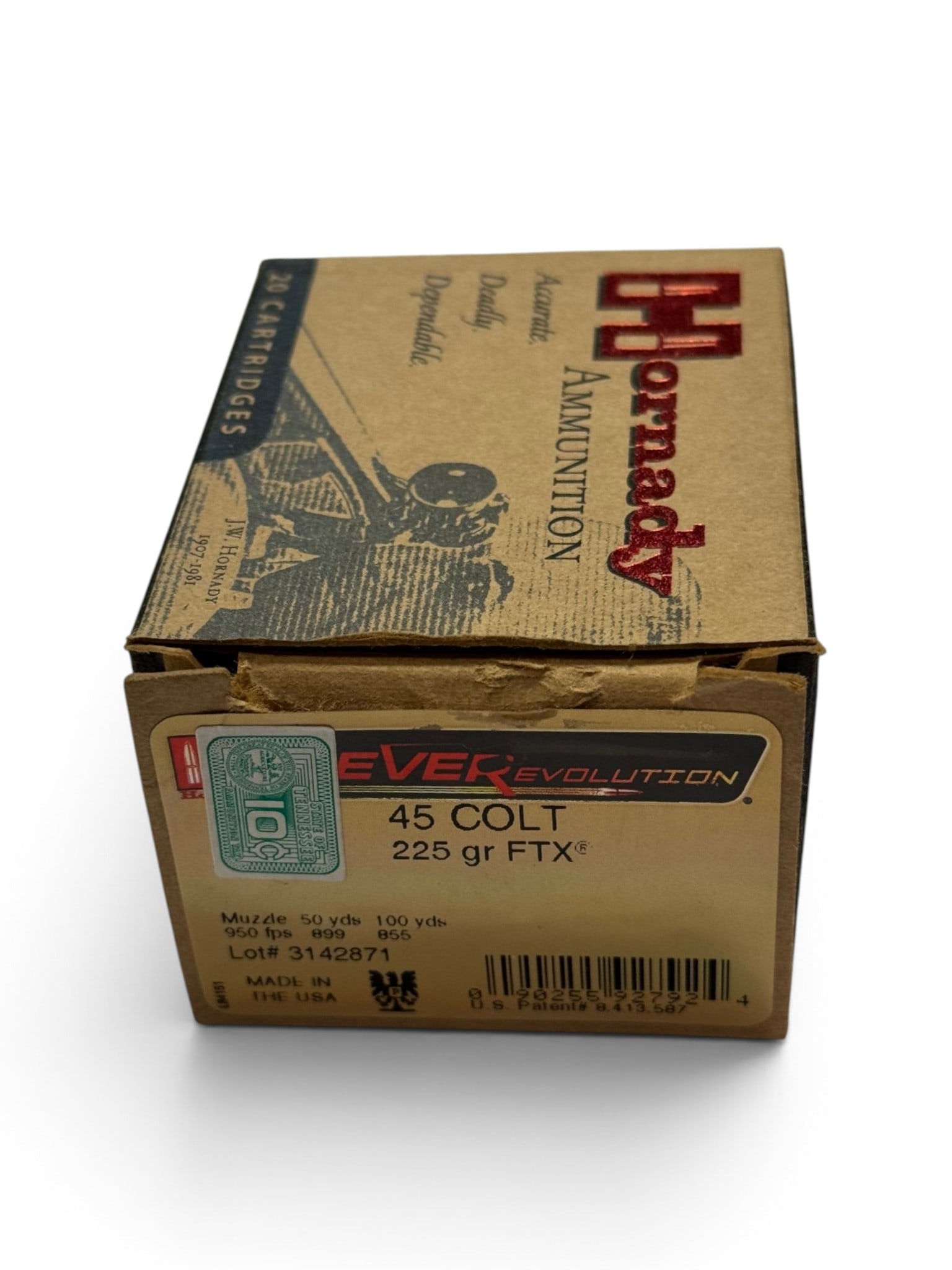 NIB 20rds. of .45 COLT 225gr. FTX Hornady LEVERevolution Ammunition: See Photo(s)