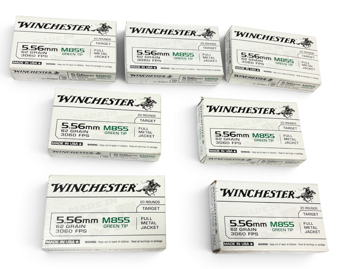 NIB 140rds. of 5.56mm 62gr. FMJ Winchester Specialty Ammunition: See Photo(s)