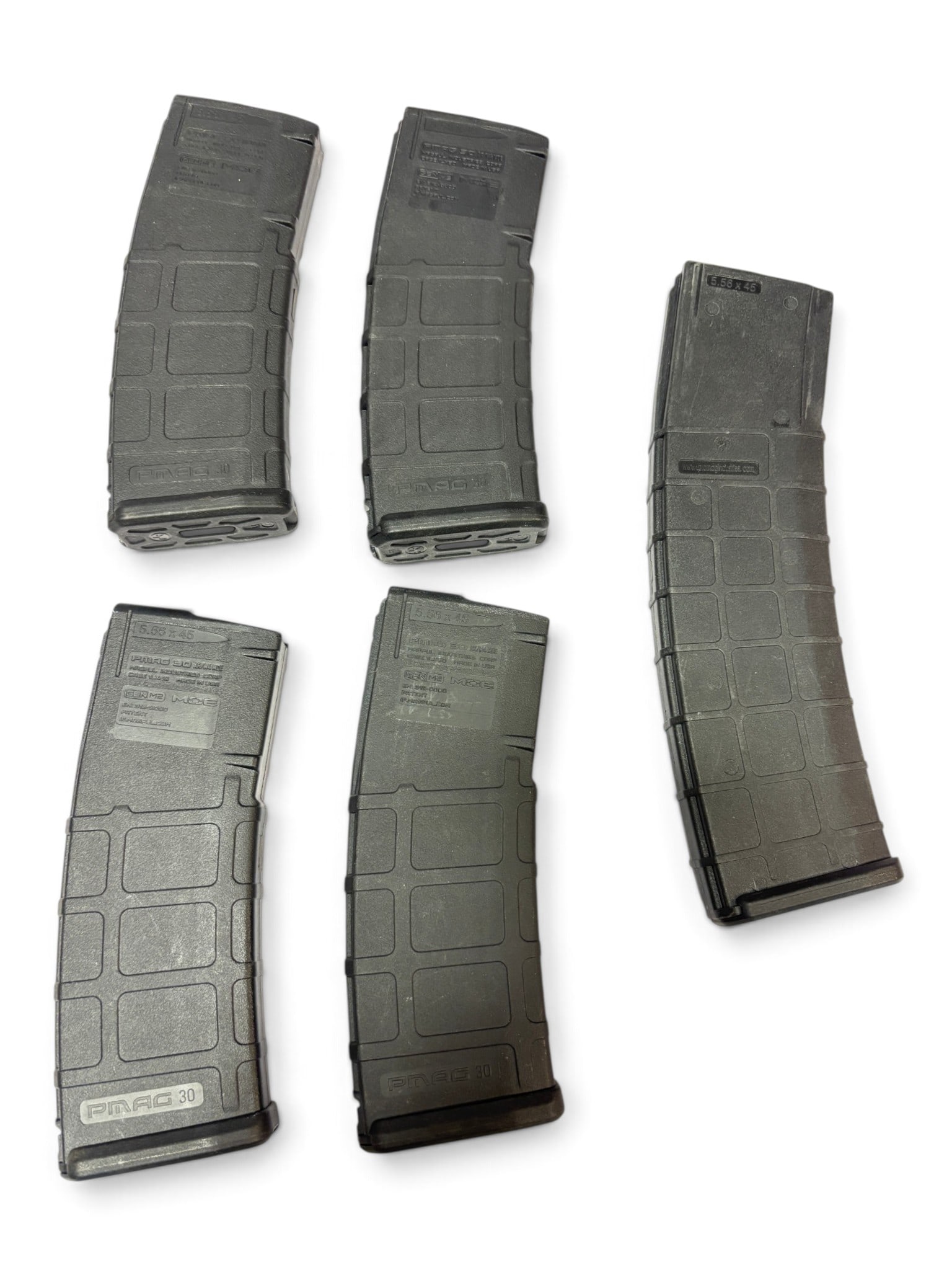 (4) Magpul PMAG 30 AR/M4 Gen M2 30rd. & (1) 40rd. ProMag Magazines: See Photo(s)