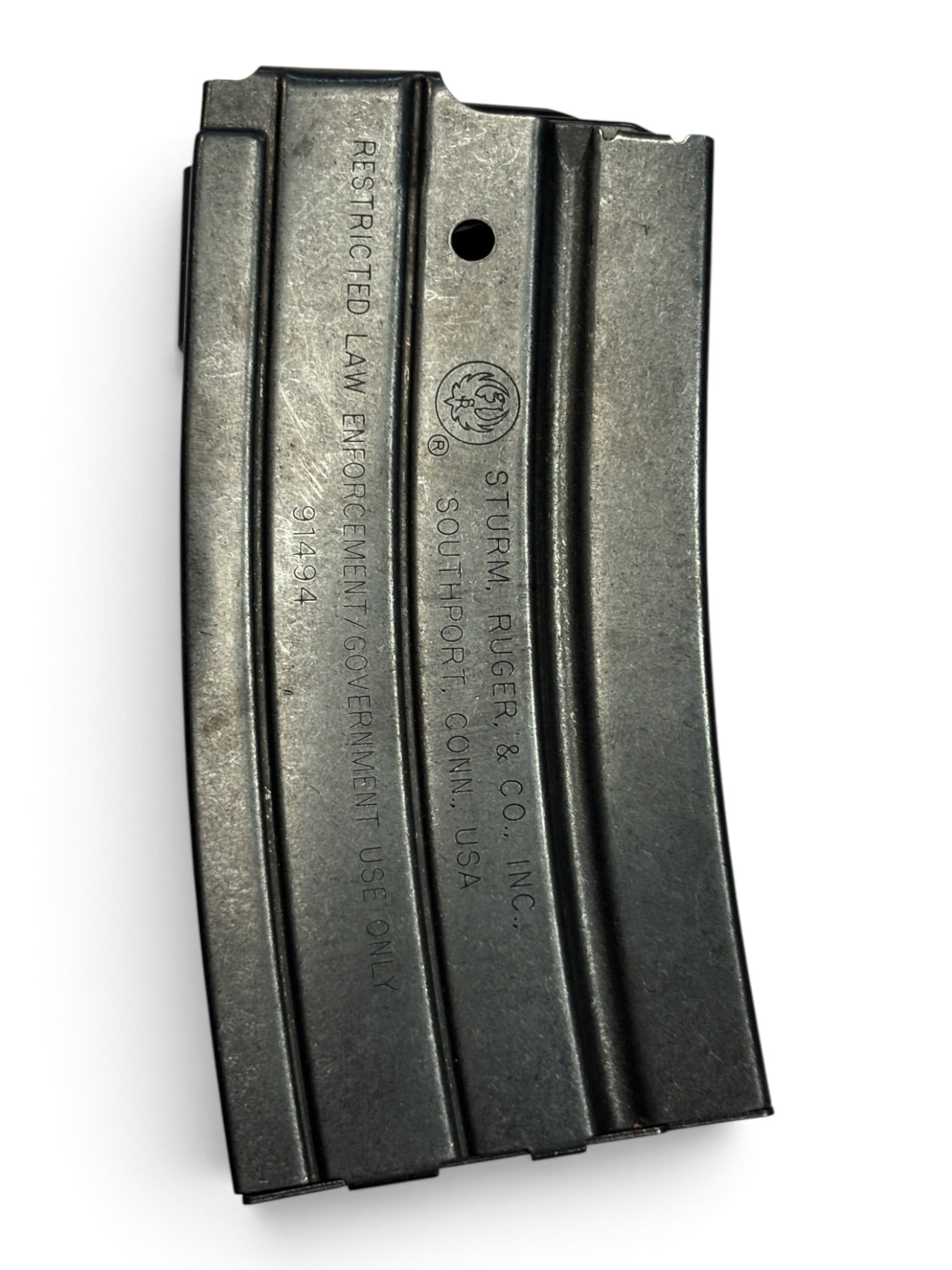 (1) Restricted LE/Govt. Marked Factory RUGER MINI-14 .223 REM/5.56mm 20-Round Magazine (1 of 3)