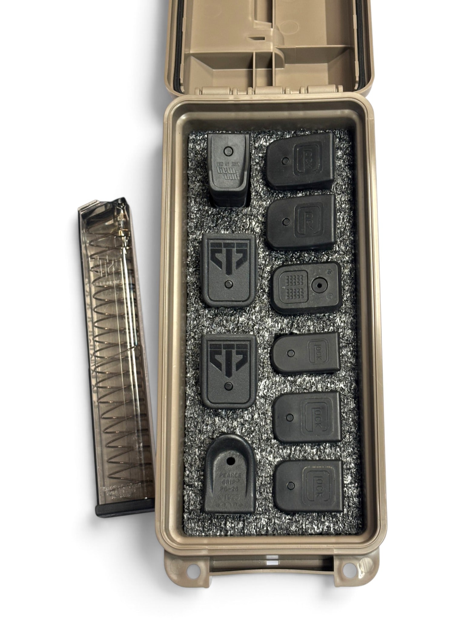 Assortment of (11) Glock Magazines in Plastic Ammo Can w/ Foam Insert (1 of 20)