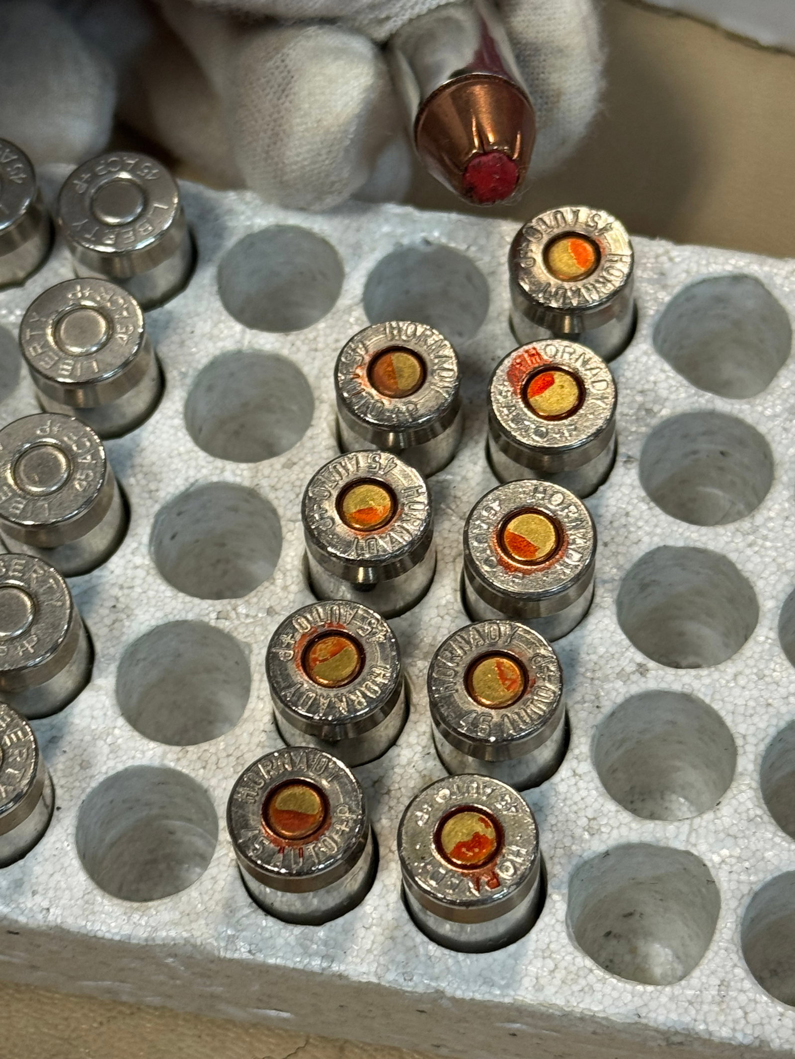 23rds. of Factory Quality .45 AUTO +P JHP Defense Ammunition - 6