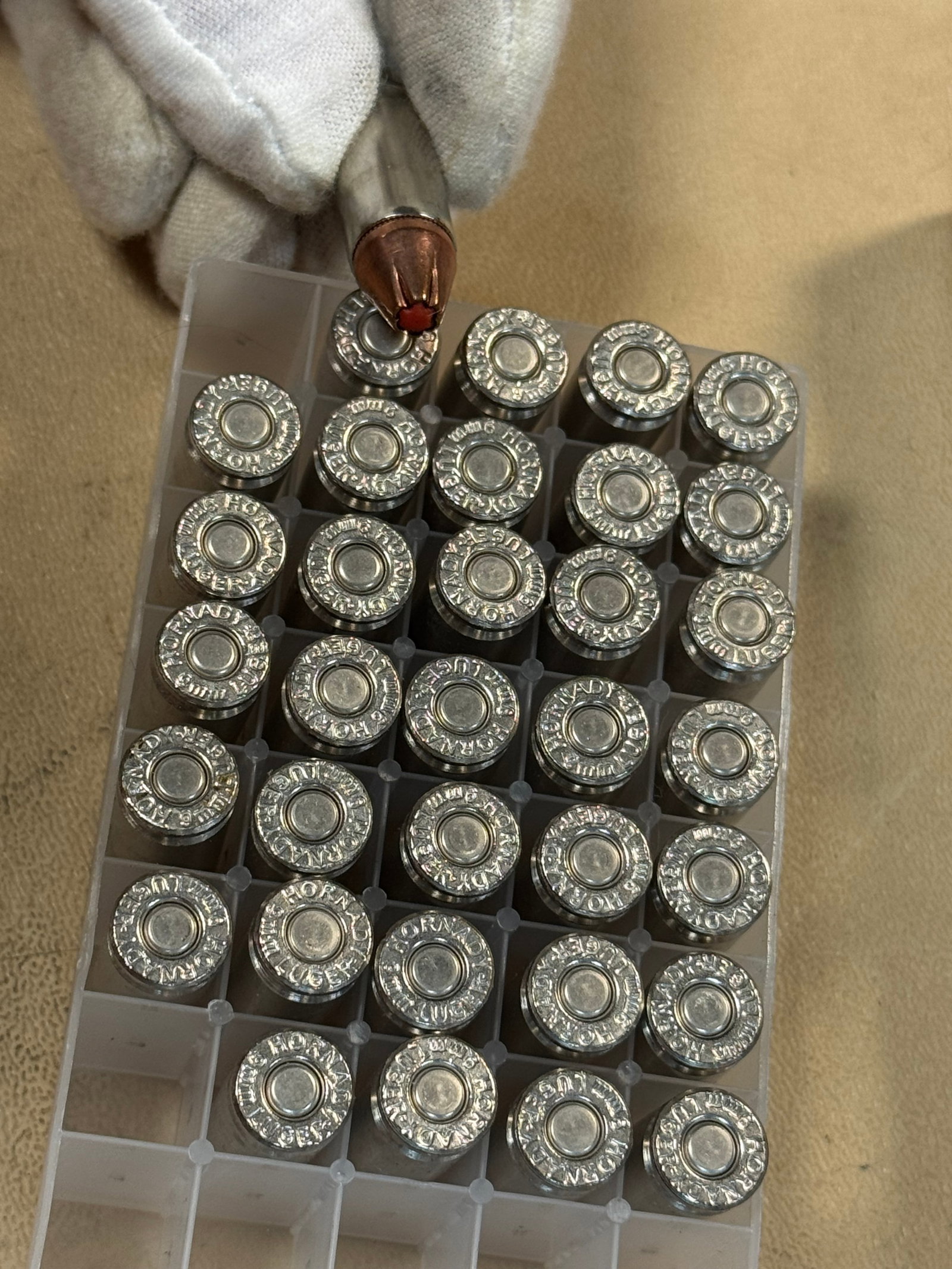 39rds. of Factory Quality 9mm LUGER Hornady JHP Defense Ammunition - 5